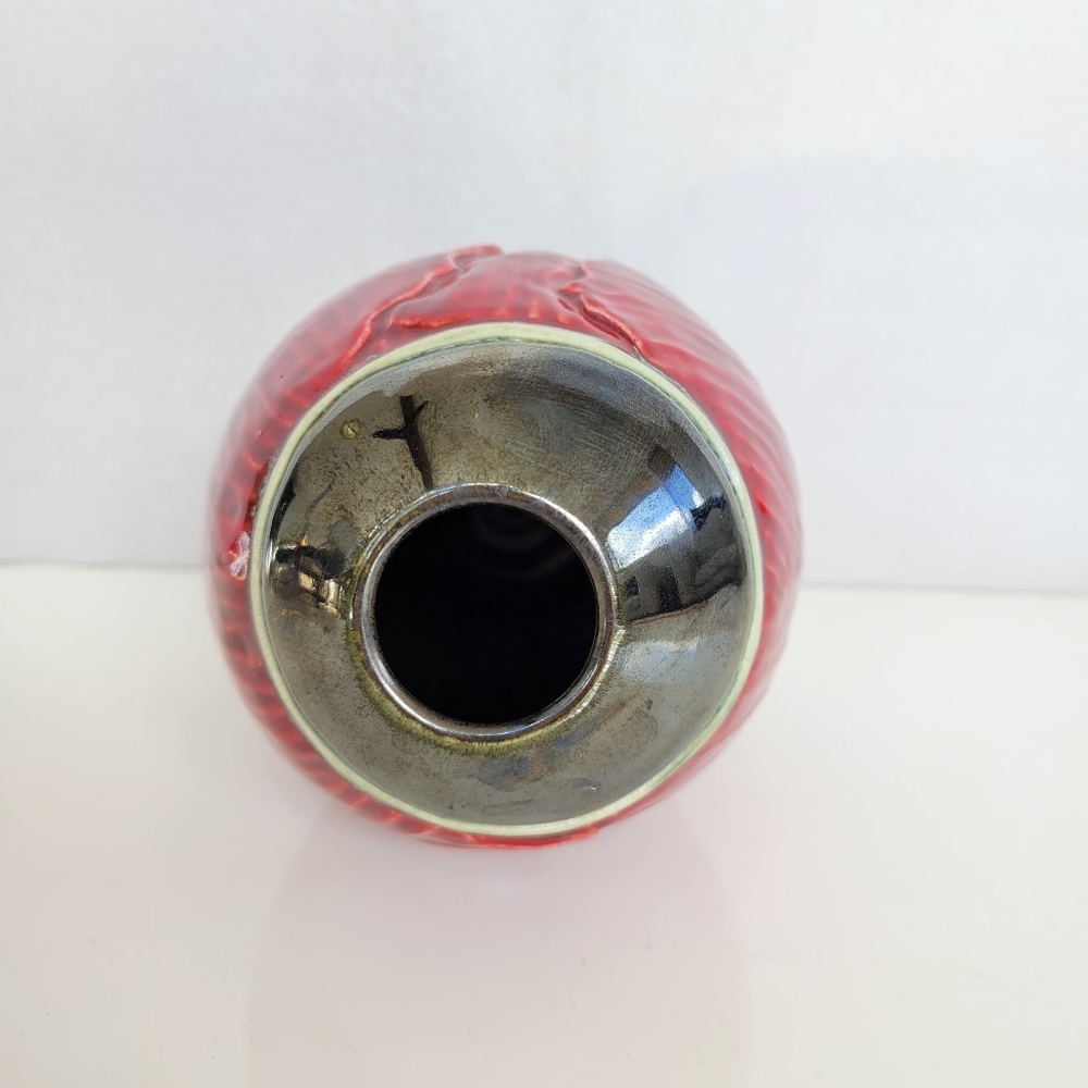 Studio Pottery Poppy Promise Small Vase Red - Picture 6 of 9